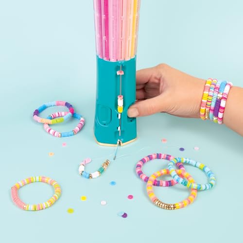 Make It Real: Swift Clicks - Heishi Bracelet Maker - 2047pc, DIY Jewelry Craft Kit, Design & Make 23 Bead Bracelets, Rotate-Click-Wear, Girls Kids 8+ - style: Swift Clicks