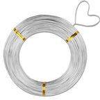 18 Gauge Aluminum Wire,165 Feet Silver Craft Wire for Jewelry Making/Floral Making/Sculpting, 1mm Bendable Metal Wire for Model Making/Picture Hanging/Handmade Beading etc - color: Silver