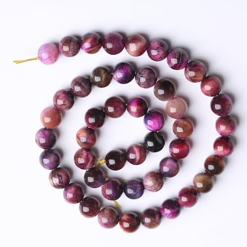 Natural Starry Sky Rose Pink Tiger Eyesr Stone Beads for Jewelry Making DIY Bracelet Necklace Jewelry Making 1 Strand 15.5inch 60PCS 6MM - color: Starry sky rose pink tiger eyes, size: 6MM