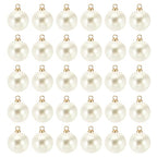 PATIKIL Pearl Charm, 100pcs Pearl Beads Faux Pearl Pendant Charm DIY for Jewelry Making Bracelets Earrings Necklace Crafts - color: Golden Beige, size: 12mm