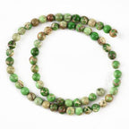 6mm Fruit Green Sea Sediment Imperial Jasper Round Gemstone Natural Stone Loose Beads for Jewelry Making Design Crafts 60 Pcs 15 Inch - color: Fruit Green, size: 6mm