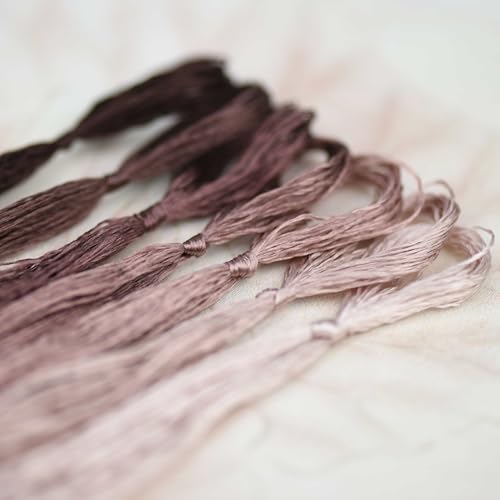 Mulberry Silk Floss Embroidery Thread Floss-Cross Stitch Threads China Silk Woven Jewelry Threads DIY Sewing Kits (59) - color: 59