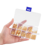 GSHLLO Jewelry Making Supplies Kit Jewelry Findings Starter Kit Earring Repairing Open Jump Rings Bracelet Necklace Lobster Clasps with Box for DIY Crafts Silver - color: Silver
