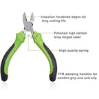 SPEEDWOX Mini Diagonal Cutting Pliers 4-1/2 Inches Small Wire Cutters Mini Precision Plastic Nippers Professional Hand Tool for Jewelry Makinging Beading Hobby Craft DIY - style: Diagonal Pliers