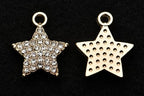 Pack of 20 Rhinestone Charms Gold Plated Pendants Pave Crystal Accessories for Necklace Bracelet Jewelry Making DIY Crafting - color: (Star Mod.2)VID65801