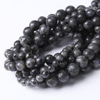 Black Glitter Stone Beads for Jewelry Making DIY Bracelet Necklace Jewelry Making 1 Strand 15.5inch 31PCS 12MM - color: Black Glitter, size: 12MM