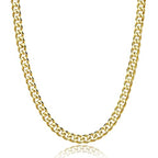WomenGifts Cuban Link Chain Necklace for Women, Waterproof 14k Gold Silver Plated Chain Choker, Non Tarnish Stainless Steel Jewelry, 3.5/5/6/8/11mm,14/16/18 Inch Thin&Chunky&Thick - color: Gold, style: 8MM-18"