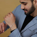 LeCalla Handmade Sterling Silver Mens Bracelets | Solid Italian 925 Chain Bracelets | Classic Designs Chain Bracelets for Men | Men's Silver Bracelet Gift for Dad, Boyfriend, Son - style: 8.5" Open Rectangle Link