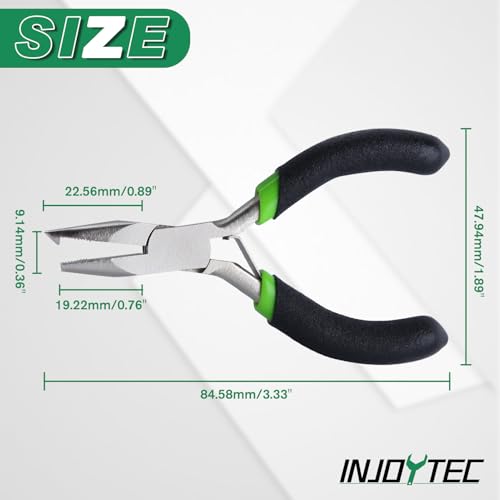 Mini Split Ring Pliers Jewelry Pliers 3" Split Ring Tool Jump Ring Opener Split Keychain Pliers Opening Pliers for Jewelry Making Beading Crafting