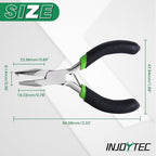 Mini Split Ring Pliers Jewelry Pliers 3" Split Ring Tool Jump Ring Opener Split Keychain Pliers Opening Pliers for Jewelry Making Beading Crafting