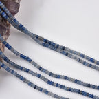 160pcs 4x2mm Natural Blue Aventurine Disk Rondelle Spacer Stone Semi Precious Gemstone Loose Beads for Jewelry Making 15 Inch - color: Blue Aventurine