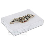TheDisplayGuys - 25-Pack #53 Cotton Filled Cardboard Paper Jewelry Boxes Gift Case - Marble White (5.4" x 3.9" x 1.0") - for Shipping or Storage - size: 1 Count (Pack of 25), style: 5.4" x 3.9" x 1.0" (#53)