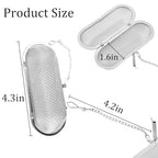 Parts Washer Basket 2 Pcs Stainless Steel Basket for Ultrasonic Jewelry Cleaner, Parts, Ultrasonic Cleaner Basket Ideal Small Parts Jewelry Cleaning Basket Jewelry Steamer - size: 4.3+4.3Inch
