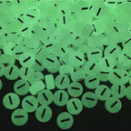 200PCS Letter Beads Glow in The Dark 4x7mm Acrylic Alphabet Vowel Letter I Beads for Jewelry Making Bracelet - color: I-200PCS