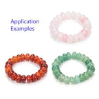 Adabele 10pcs Natural Unakite Jasper Gemstone 8x14mm Donut Rondelle Beads Large Hole ID 5.6mm for DIY Craft Jewelry Making GW-A11 - color: Unakite Jasper, size: 14mm x 8mm - 10pcs