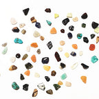 Gemstone Chip Beads DIY Jewelry Making, Healing Engry Crystals Polishing Crushed Irregular Shaped Beads with Box (15 Materials B) - color: 15 Materials B
