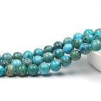 MJDCB 10mm Light Blue Imperial Jasper Gemstone Beads Round Loose Stone Bead for Jewelry Making Bracelets Necklaces - color: Light Blue Imperial Jasper, size: 10mm
