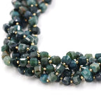 Malahill Wholesale Natural Faceted Stone Beads for Jewelry Making Sold per Bag 5 Strands Inside Cube Moss Agate 6mm - color: Moss Agate, size: Faceted Cube 6mm