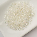 John Bead 25g Cylin Beads White to Green Glow in Dark AB 11/0 Glass Cylindrical Seed Beads for Jewelry Bracelets Necklaces Earrings Making Embroidery - color: White to Green Glow in Dark AB