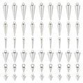 UNICRAFTALE Cone Charms Stainless Steel Spike Charms Punk Style Charm Spike Pendants Dangle Charm for DIY Necklace Earring Bracelet Jewelry Making - size: 6.5/8.5/10/13.5/14/18mm Long