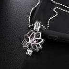 Mixed Pearl Cage Locket Pendants Set, Essential Oil Diffuser DIY Necklace Bracelet Jewelry Making Craft, Bulk Beads Aromatherapy Diffuser Charms Gifts for Women Girls - color: Random 20pcs Dull Silver