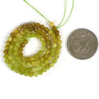 A Green Opal 4mm Faceted Round Beads Loose Beads 16 Inch for Jewelry Making Beads - color: A Green Opal