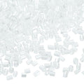 uxcell 1400Pcs Glass Bugle Beads, 1.9x1.5mm Tube Mini Loose Glass Seed Spacer Bead for DIY Earrings Necklaces Bracelets Jewelry Making (Cream White) - color: Cream White, size: 1.9x1.5mm