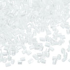 uxcell 1400Pcs Glass Bugle Beads, 1.9x1.5mm Tube Mini Loose Glass Seed Spacer Bead for DIY Earrings Necklaces Bracelets Jewelry Making (Cream White) - color: Cream White, size: 1.9x1.5mm