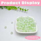 8mm Crackle Glass Beads for Jewelry Making, 700Pcs Round Crystal Beads for Bracelets, DIY Crafts (Green Crackle) - color: Green Crackle