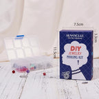 SUNNYCLUE 1 Box DIY 10 Pairs Celtic Knot Dangle Earring Making Kit Celtic Knot Connect Charms Findings Irish Wiccan Flower Star Triangle Heart Love with Beads Earring Hooks Instruction for Beginners - color: Sliver