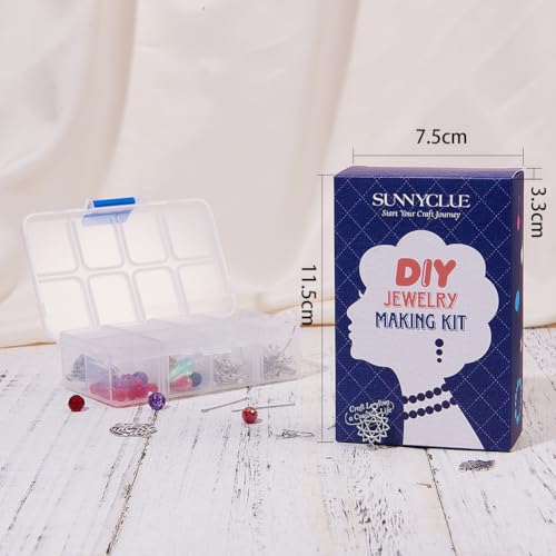 SUNNYCLUE 1 Box DIY 10 Pairs Celtic Knot Dangle Earring Making Kit Celtic Knot Connect Charms Findings Irish Wiccan Flower Star Triangle Heart Love with Beads Earring Hooks Instruction for Beginners - color: Sliver