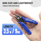5 Pack 3.5" Wire Cutter for Jewelry Making - Small Flush Cut Pliers with Safty Lock- Electrical Wire Snips for Craft Zip Tie Plastic Model - size: 5 Pack