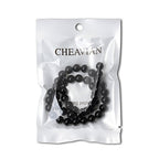 45PCS 8mm Natural Black Obsidian Gemstone Round Loose Beads Crystal Energy Stone Healing Power for DIY Jewelry Making 1 Strand 15" - color: Black Obsidian, size: 8mm