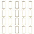 50pcs Open Bezel for Jewelry Making,Open Back Bezel Pendants Hollow Frame Pendants Opens Bezels Trays Rectangle Pendant for Resin Casting Necklaces Earrings Making Supplies DIY Crafts Supplies(K Gold) - color: K Gold;Rectangle;Style A