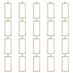 50pcs Open Bezel for Jewelry Making,Open Back Bezel Pendants Hollow Frame Pendants Opens Bezels Trays Rectangle Pendant for Resin Casting Necklaces Earrings Making Supplies DIY Crafts Supplies(K Gold) - color: K Gold;Rectangle;Style A