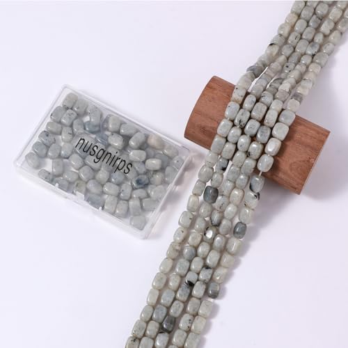 Natural Large Spectrolite Cube Stone Beads 8x11mm 38cm/str Loose Semi Gemstone Stone Square Beads for Making Bracelets Necklace - color: Spectrolite