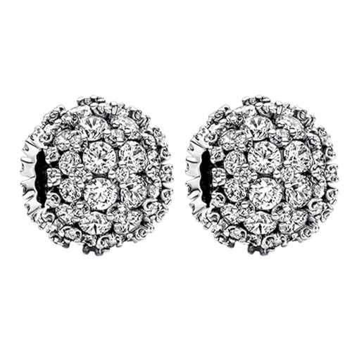 Clip Stopper Spacer Charms for Bracelets Necklaces, Compatible with Pandora,Jewery Mking DIY - style: 2PCS CZ Ball Spacers