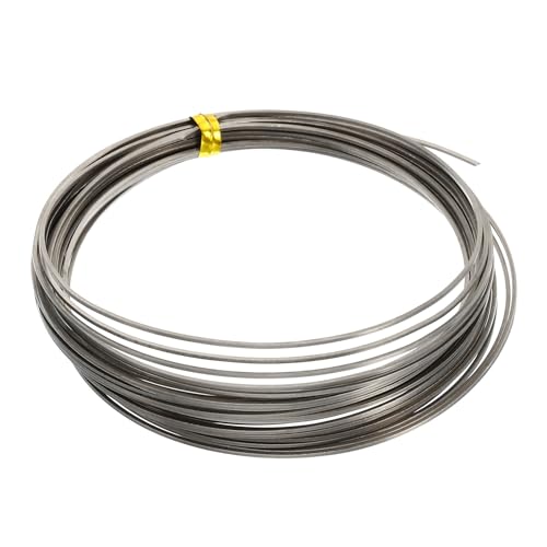 PATIKIL Soft Nickel Silver Wire, 1Pcs 20Gauge/0.8x0.8mm Diameter 6m/19.68ft Square Craft Wire for Jewelry Making Beading Wires Wrapping - size: 20Gauge
