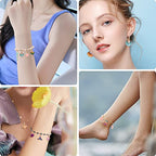 MARFOREVER 120 Pcs Ocean Themed Sea Charms for Jewelry Making, Assorted Gold Enamel Starfish Seashell Marine Pendants for Necklace Earring Bracelet Crafting Holiday Gifts for Women Mom Girls - style: Ocean