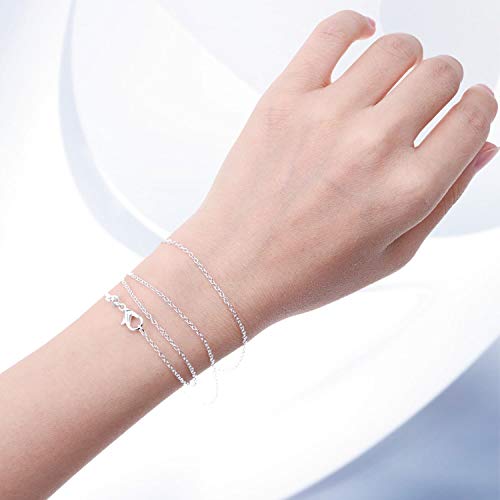 selizo 30 Pack Jewelry Making Chains Necklace Chain Bulk Silver Plated Necklace Chains for Necklace Jewelry Making, 1.2 mm (24 Inches) - size: 24 Inches