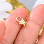 10K Gold Jewelry Clasp Necklace Extender Clasp Bracelet Extension Connector for DIY Necklace Bracelet Anklet Jewelry Making (Style 9) - style: Style 9