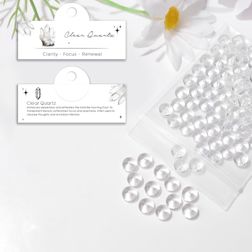 Raicegs 100pcs 5×8mm Rondelle Clear Quartz Beads Natural Gemstone Beads Abacus Disk Stone Loose Beads for Jewelry Making DIY Bracelets Necklace - color: Clear Quartz, size: 5×8mm Rondelle