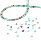 BEADIA Natural Green Shoushan Disk Stone Beads 4x2mm 160pcs Rondelle Loose Semi Gemstone Beads for Jewelry Making Design - color: Green Shoushan