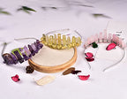 JIC Gem Citrine Crystal Crown Raw Quartz Headband Handmade Tiara Natural Stone Headpiece Women Girls for Wedding Parties - color: Citrine