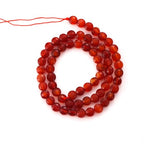 6mm Faceted Natural Red Agate Stone Beads Coin Disc Gemstone Spacer Beads for Jewelry Making DIY Bracelet Necklace - color: Red Agate