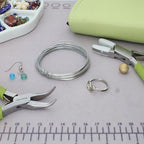 The Beadsmith Half-Round Craft Wire – Soft Temper Jewelry Wire, Titanium Color, 21 Gauge, 4 Yards - color: Titanium, size: 21 Gauge