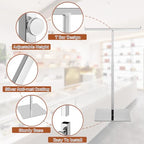 Polmart Countertop Adjustable Display Stand Stand for Purses/Handbags, Wreaths, Wigs, Hats and Crafts (T-Stand, Silver) - color: Silver