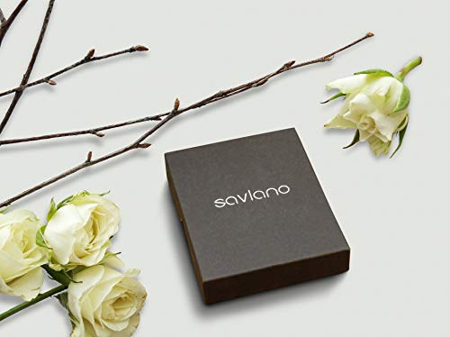 Savlano 925 Sterling Silver Solid 0.8mm Box Adjustable Bolo 14-24 Inch Chain Necklace For Women - Made in Italy Comes With a Gift Box - style: Rhodium Plated