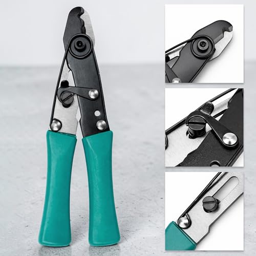 Capillary Tube Cutter - Wire Cutting Pliers Tool for HVAC Air Conditioning and Refrigeration Repairs & Maintenance, Metal Green Snap Clamp On Scissors, Ergonomically Hand Designed Forcep for Copper