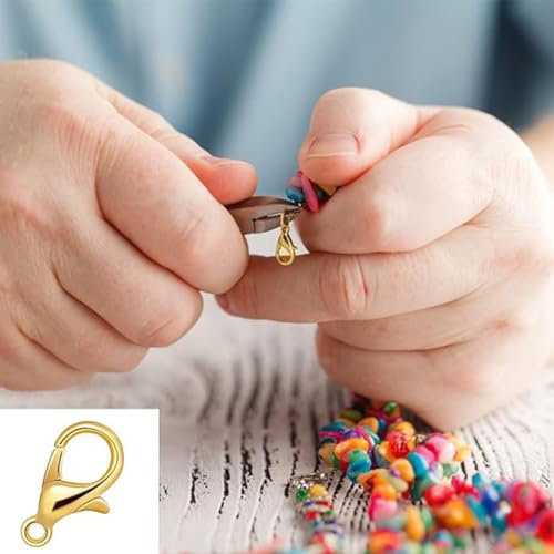 32.8 Feet Necklace Chain Width 3 mm Twisted Chain for DIY Jewelry Making，Necklace Chains Set with 30Pcs Lobster Clasps 60Pcs Jump Rings